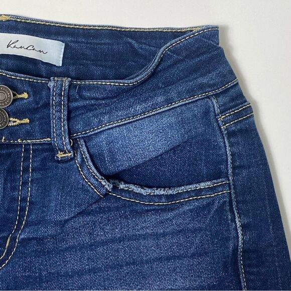 Kancan Holly Midrise Skinny Jeans Dark Wash Blue Women's Size 5/26 - Picture 13 of 14